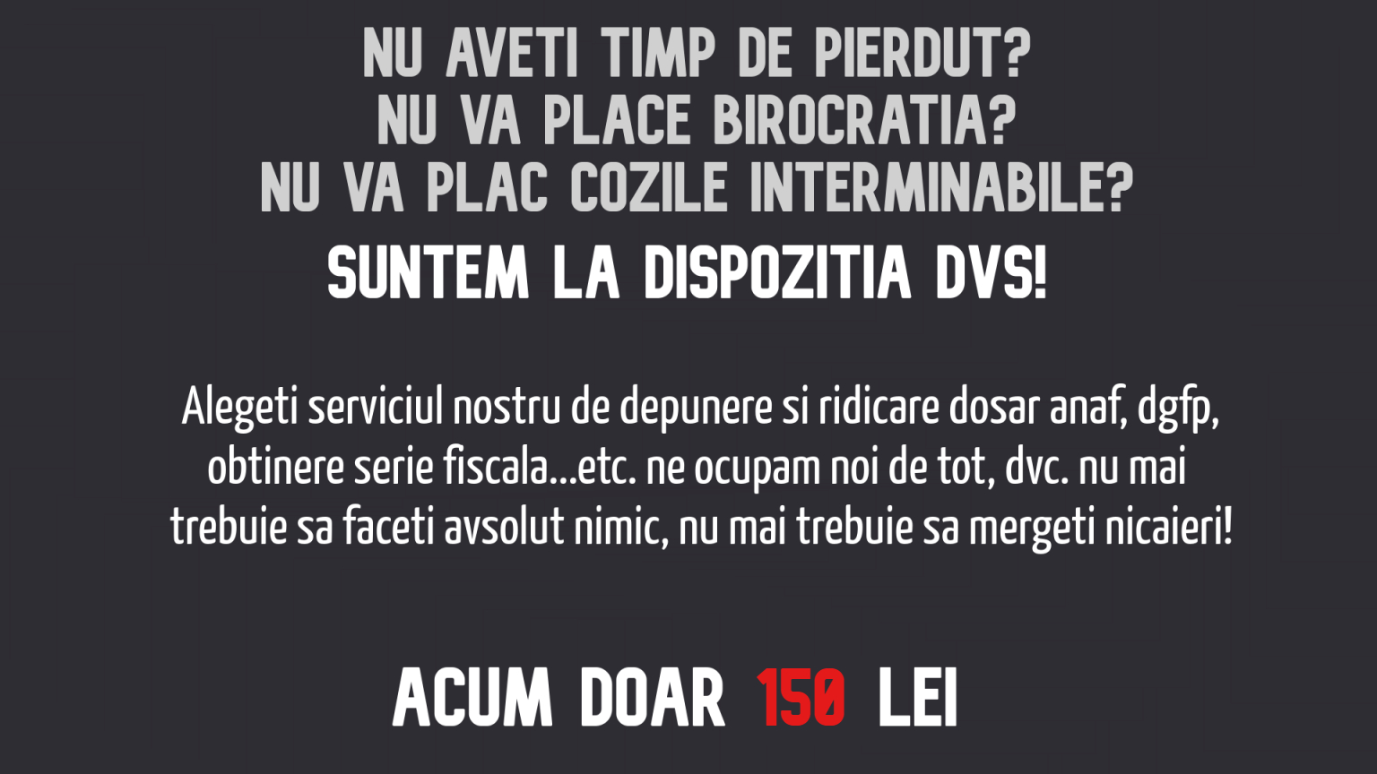 Depunere si ridicare documente